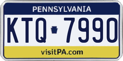 PA license plate KTQ7990