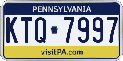 PA license plate KTQ7997