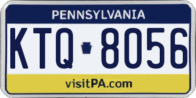 PA license plate KTQ8056