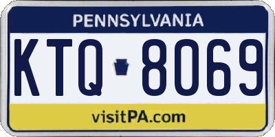 PA license plate KTQ8069