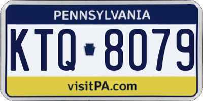 PA license plate KTQ8079