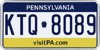 PA license plate KTQ8089