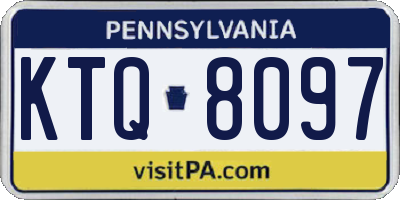PA license plate KTQ8097