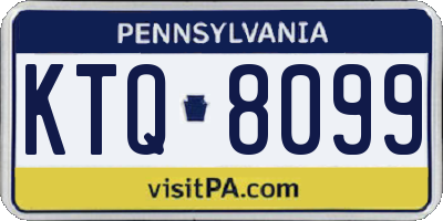 PA license plate KTQ8099
