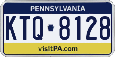 PA license plate KTQ8128