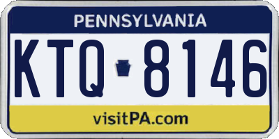 PA license plate KTQ8146