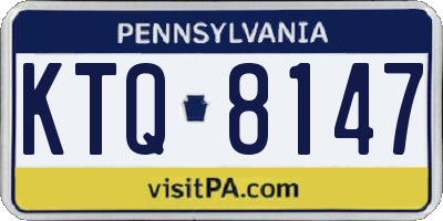 PA license plate KTQ8147