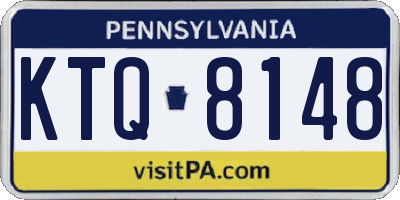 PA license plate KTQ8148