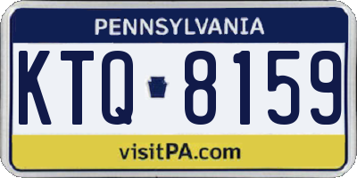 PA license plate KTQ8159