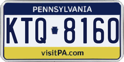PA license plate KTQ8160