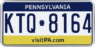PA license plate KTQ8164