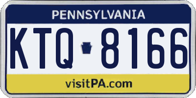 PA license plate KTQ8166
