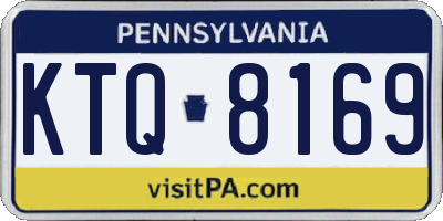 PA license plate KTQ8169