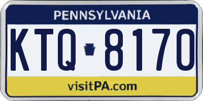 PA license plate KTQ8170