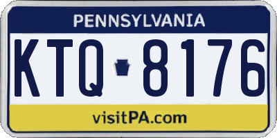 PA license plate KTQ8176