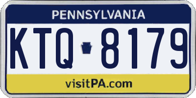 PA license plate KTQ8179