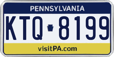 PA license plate KTQ8199