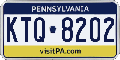 PA license plate KTQ8202