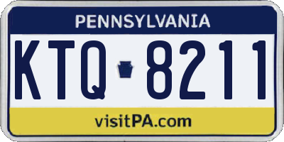PA license plate KTQ8211
