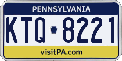 PA license plate KTQ8221