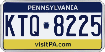 PA license plate KTQ8225