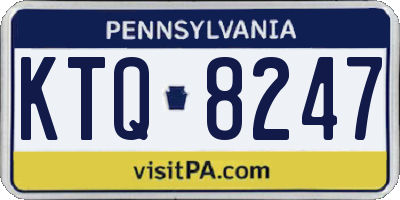 PA license plate KTQ8247
