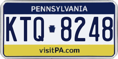 PA license plate KTQ8248