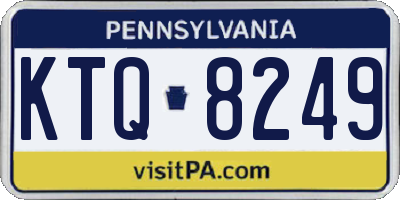 PA license plate KTQ8249