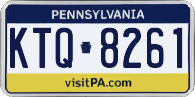 PA license plate KTQ8261