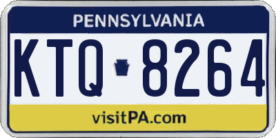PA license plate KTQ8264