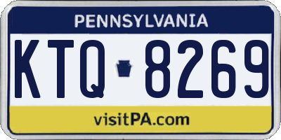 PA license plate KTQ8269