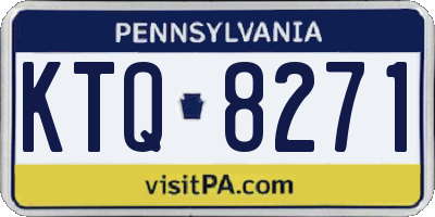 PA license plate KTQ8271