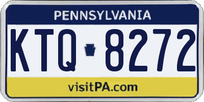 PA license plate KTQ8272