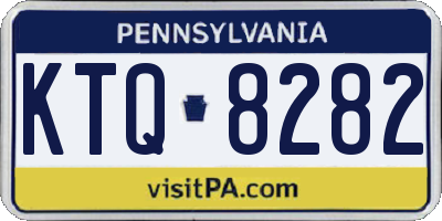 PA license plate KTQ8282