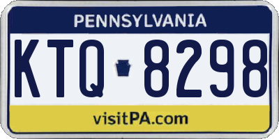 PA license plate KTQ8298