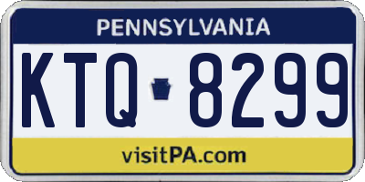 PA license plate KTQ8299