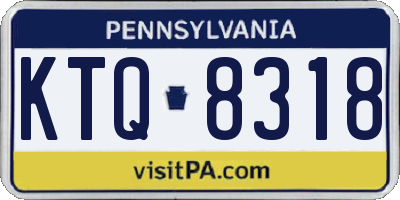 PA license plate KTQ8318