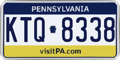 PA license plate KTQ8338
