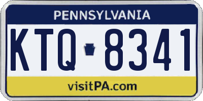 PA license plate KTQ8341
