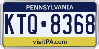 PA license plate KTQ8368
