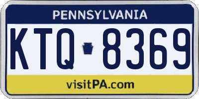 PA license plate KTQ8369