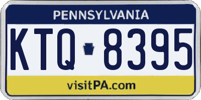 PA license plate KTQ8395