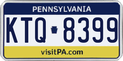 PA license plate KTQ8399