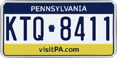 PA license plate KTQ8411