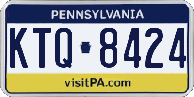 PA license plate KTQ8424