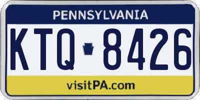 PA license plate KTQ8426