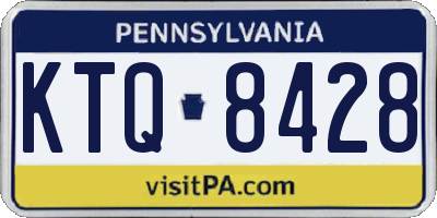 PA license plate KTQ8428