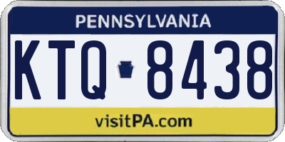 PA license plate KTQ8438