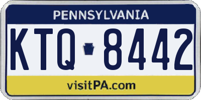 PA license plate KTQ8442