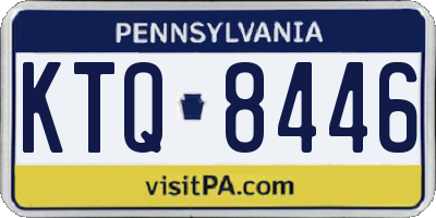 PA license plate KTQ8446